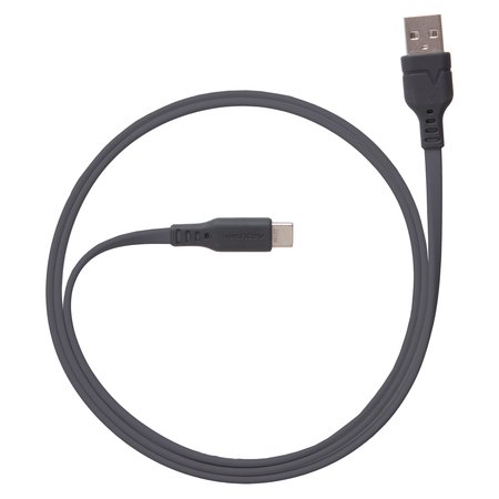 VENTEV Chargesync Flat USB A to USB C Cable 3.3ft, Gray FC3-GRY255961